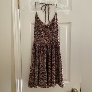 American Apparel Leopard Spandex Dress